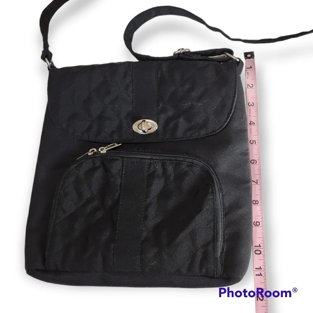 Gold Coast Black Quilted Crossbody Bag